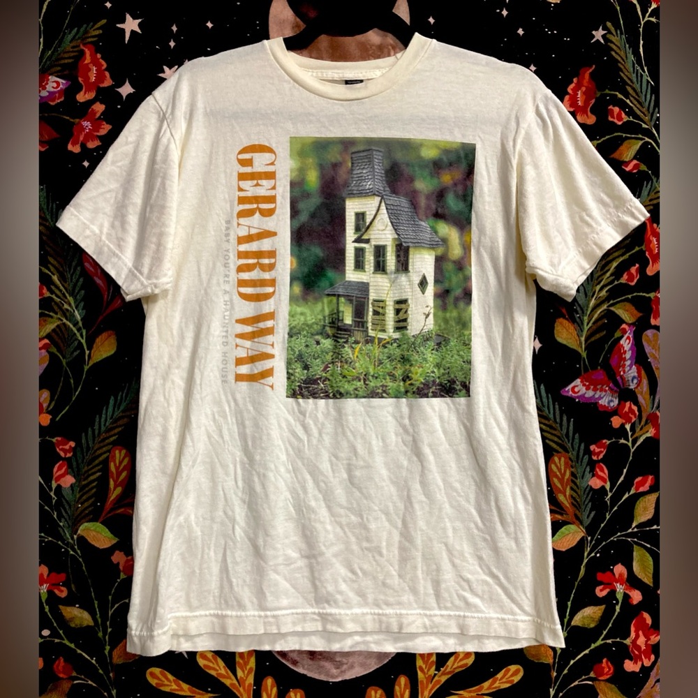 GERARD WAY *RARE* Baby You're a Haunted House Graphic T-shirt Size M